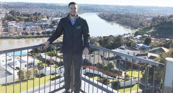 Crombie Lockwood Whanganui broker Andrew Solesbury with river in background