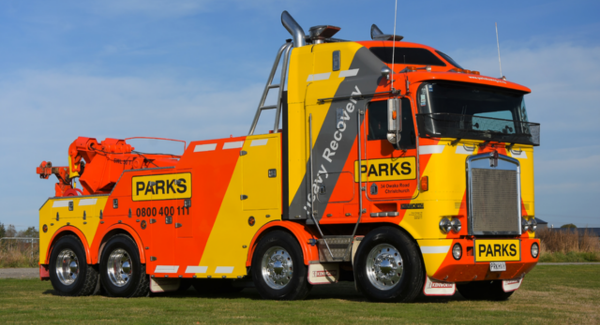 Parks Garage recovery truck